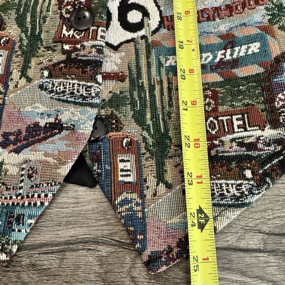 Route 66 Vest S/M Car Show Cruise Night Auto Motorcycle Biker Casual USA Unisex - Picture 8 of 9